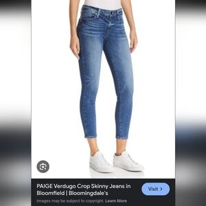 4/$20 Paige Verdugo crop skinny Size 26